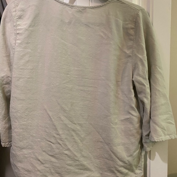 Beige Crop Blouse - Picture 4 of 4